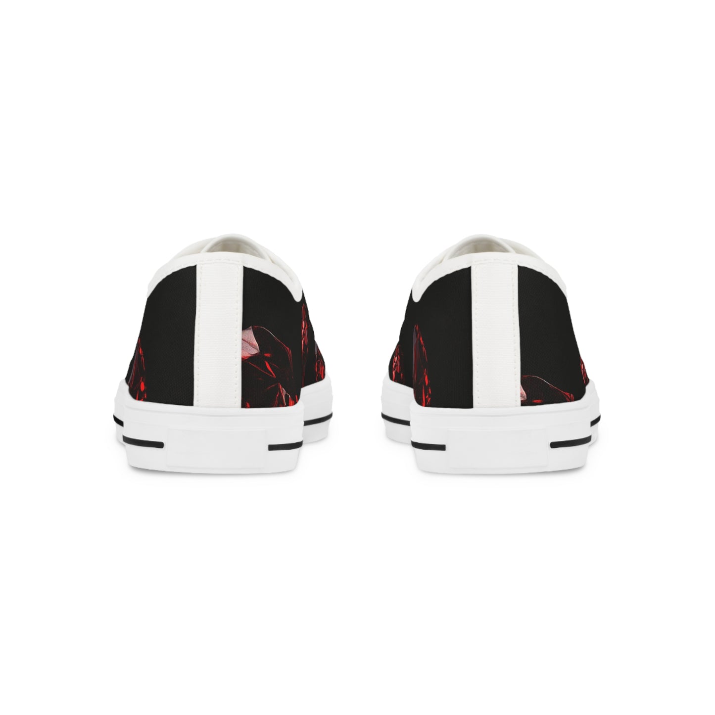 Men's Low Top Sneakers with Bold Red Design - Stylish Casual Footwear