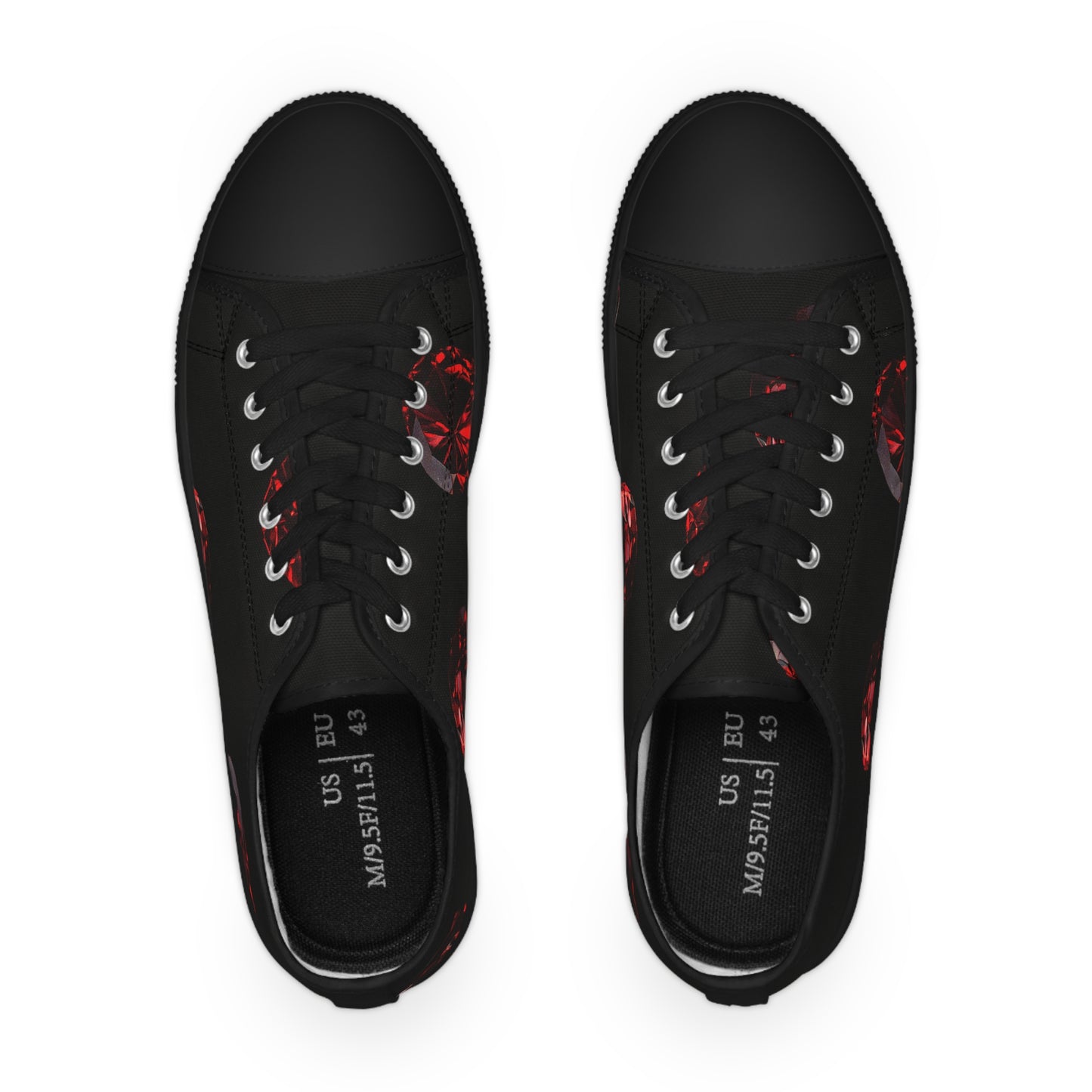 Men's Low Top Sneakers with Bold Red Design - Stylish Casual Footwear